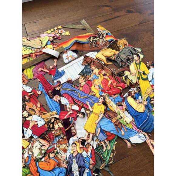 BETTY LUKENS Bible Stories Felt People Animals Props Story of Jesus HUGE LOT - Picture 3 of 11